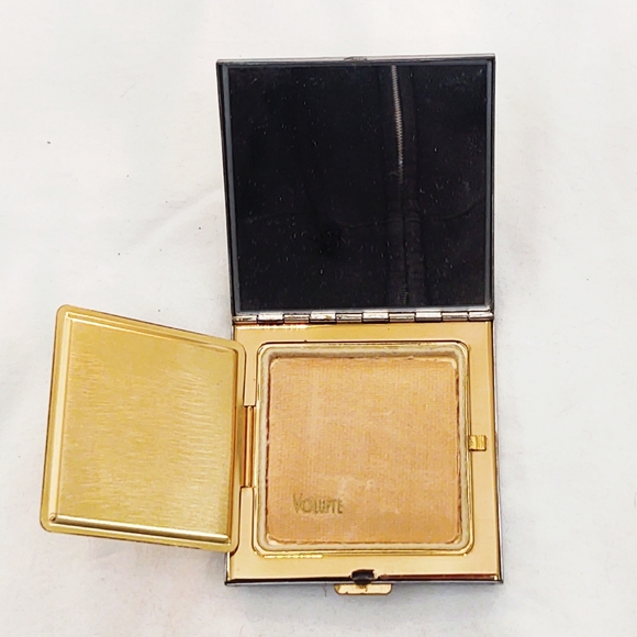 Vintage Gold Volupte Rhinestone Compact circa 1950's - Picture 3 of 10